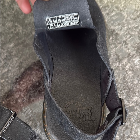 Dr. Martens Black Suede Buckle Slip-Ons - Picture 2 of 5